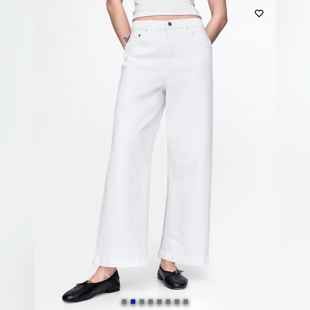 High Rise Stride Wide-Leg Ankle Jeans - Picture 3 of 7